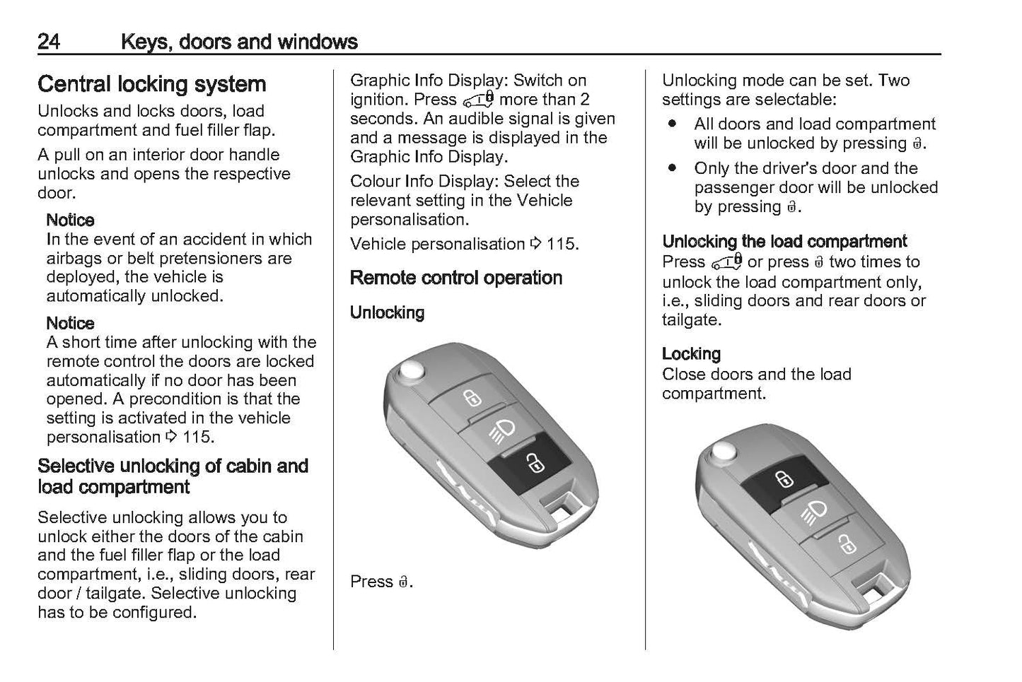 2019-2020 Vauxhall Combo Owner's Manual | English