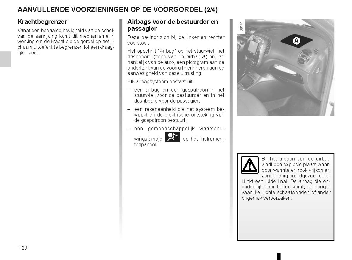 2014-2016 Renault Captur Bedienungsanleitung | Niederländisch