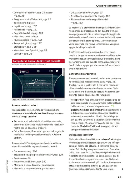 2016-2018 Audi A3 Bedienungsanleitung | Italienisch