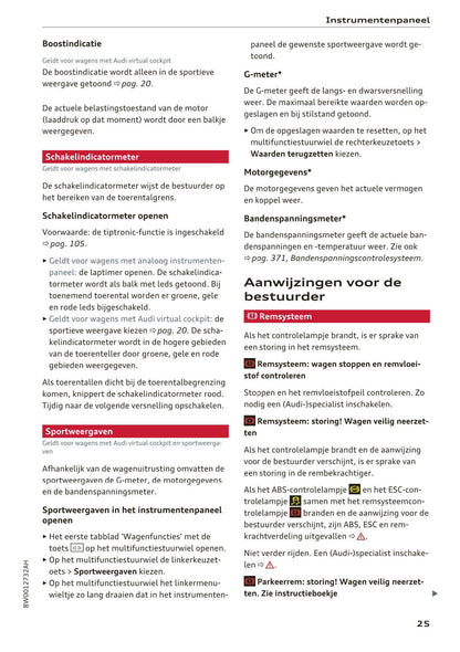 2018-2019 Audi A4/RS 4/S4 Gebruikershandleiding | Nederlands