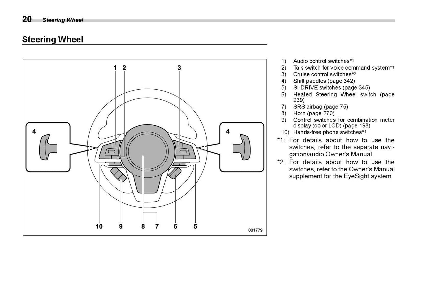 2021 Subaru Legacy/Outback Bedienungsanleitung | Englisch