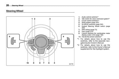 2021 Subaru Legacy/Outback Bedienungsanleitung | Englisch