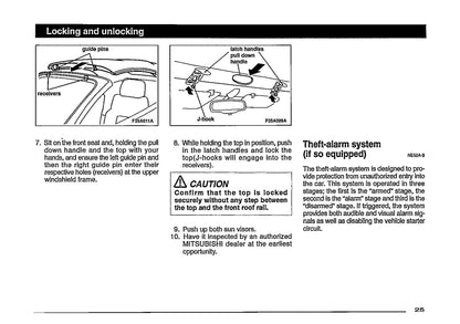 1997 Mitsubishi Eclipse Owner's Manual | English