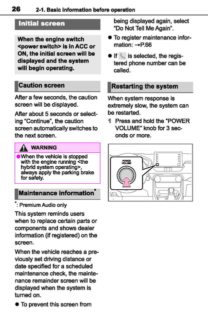 Toyota RAV4 Navigation And Multimedia System Gebruikershandleiding 2019 - 2023