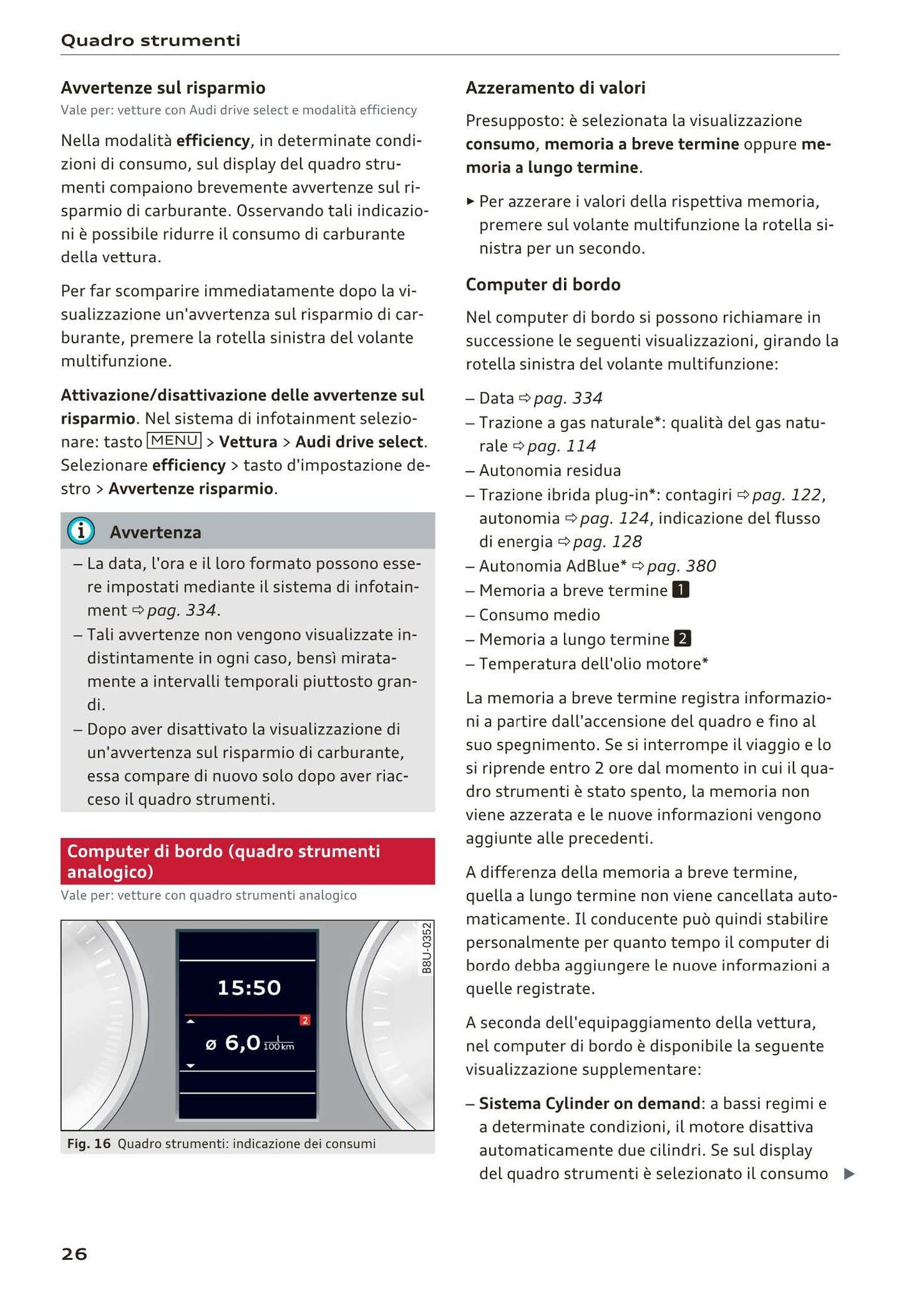 2016-2018 Audi A3 Bedienungsanleitung | Italienisch