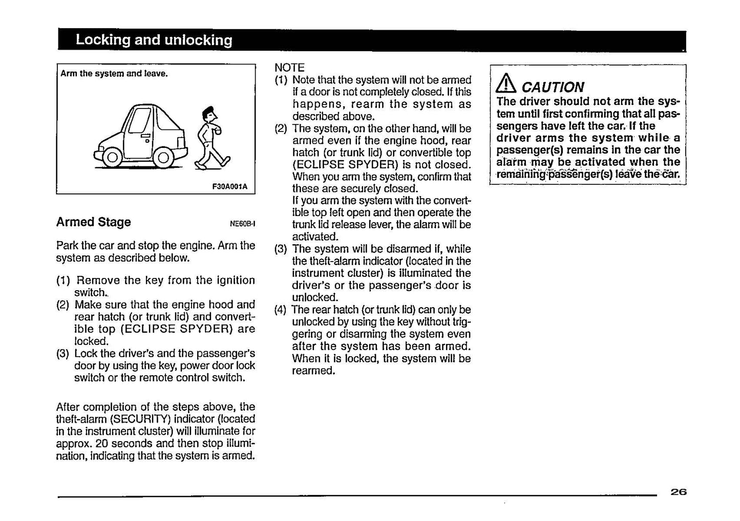 1997 Mitsubishi Eclipse Owner's Manual | English