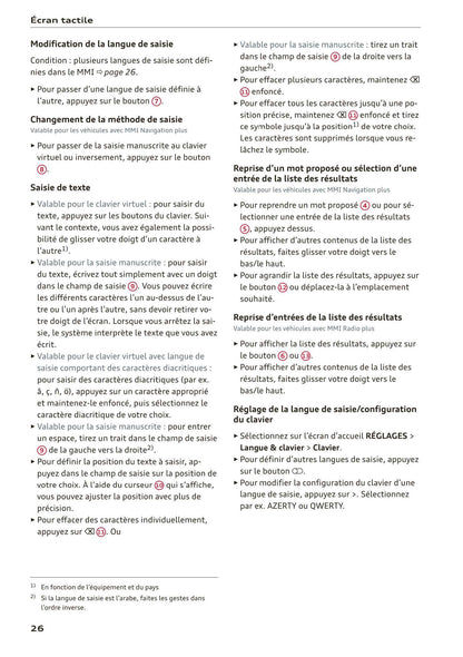2018-2022 Audi A1 Sportback/A1 citycarver Owner's Manual | French