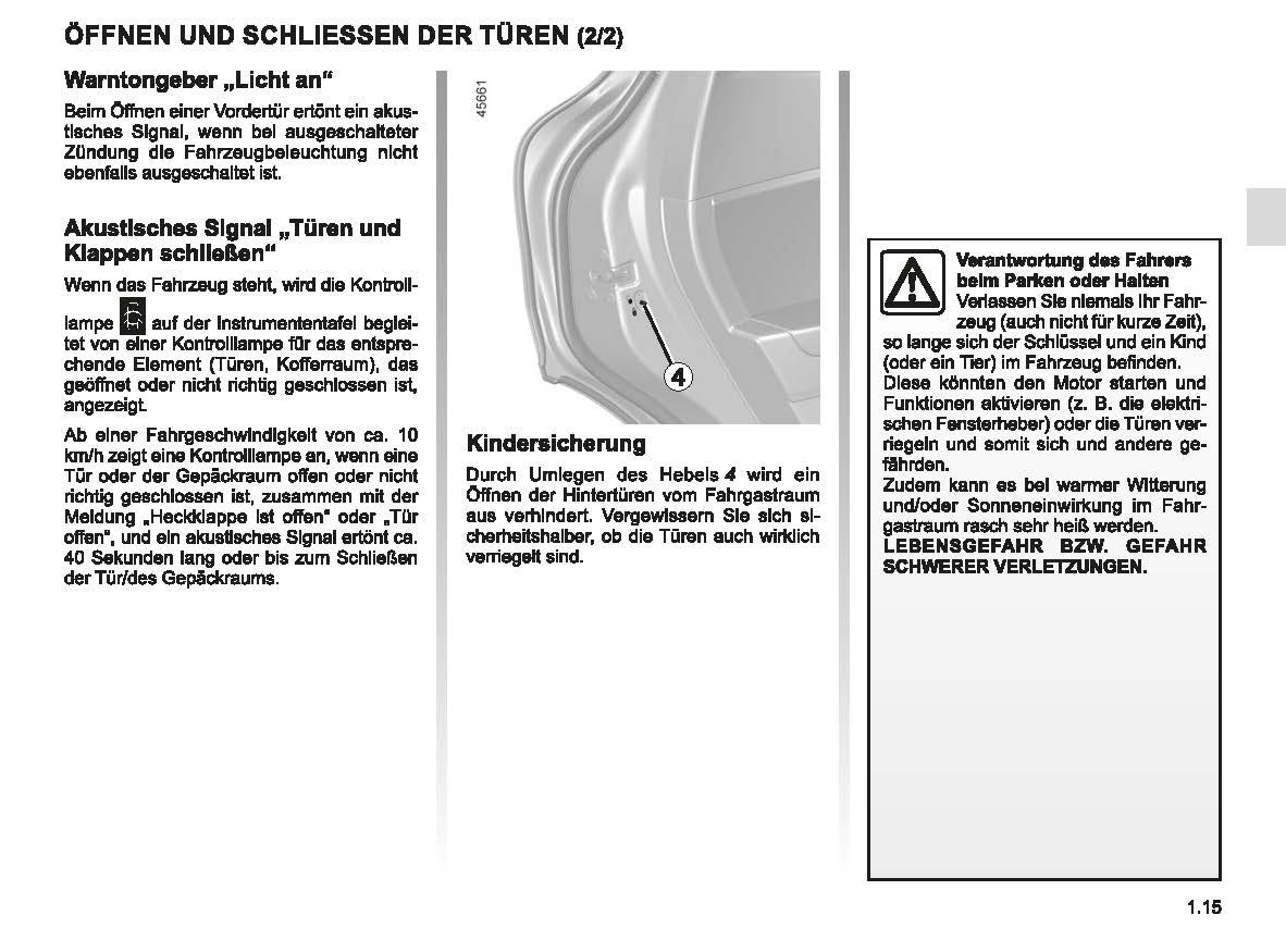 2022-2023 Renault Captur Bedienungsanleitung | Deutsch