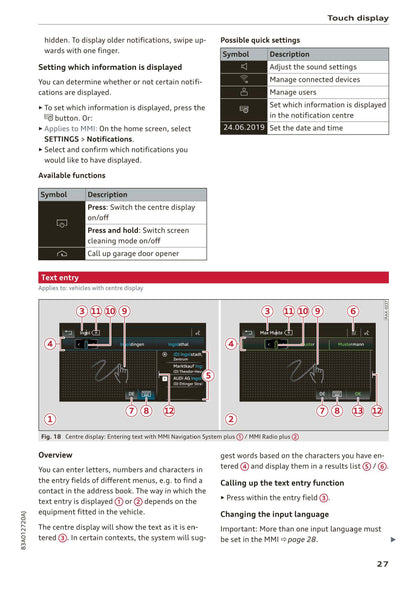 2018-2023 Audi Q3/Q3 Sportback/RS Q3/RS Q3 Sportback Owner's Manual | English