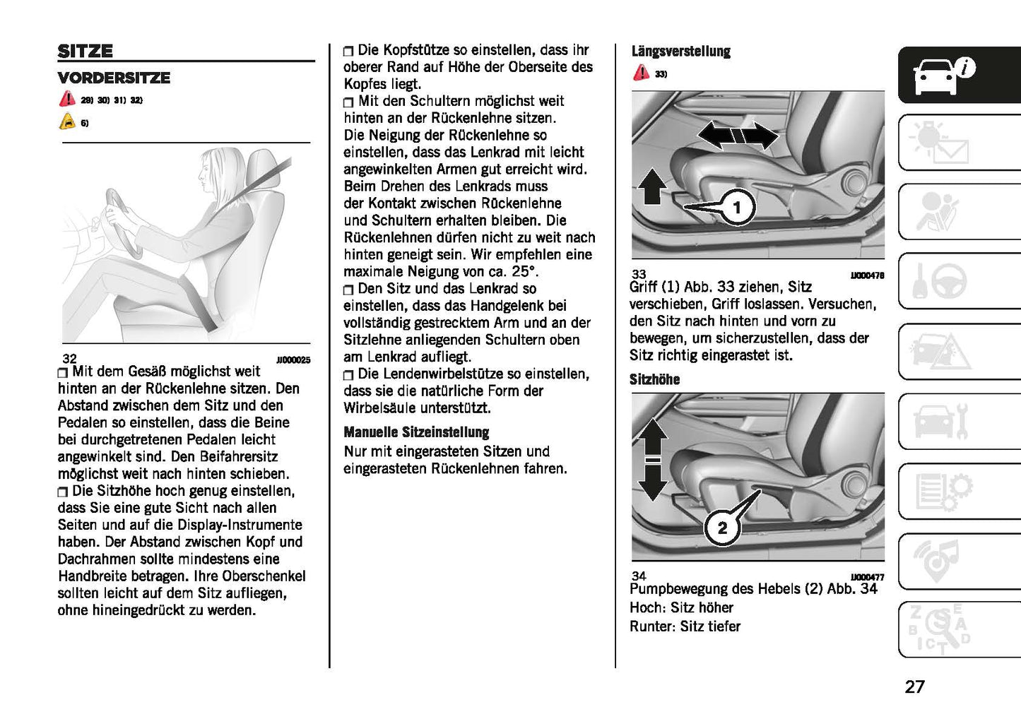 2023-2024 Jeep Avenger Owner's Manual | German