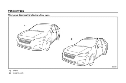 2019 Subaru Impreza Owner's Manual | English