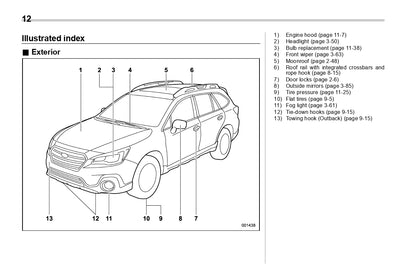 2018 Subaru Legacy/Outback Gebruikershandleiding | Engels