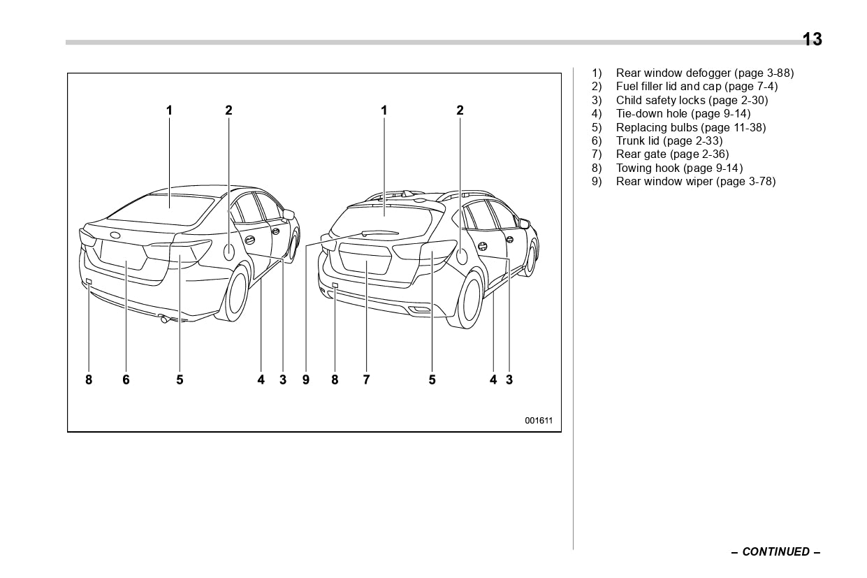 2019 Subaru Impreza Owner's Manual | English