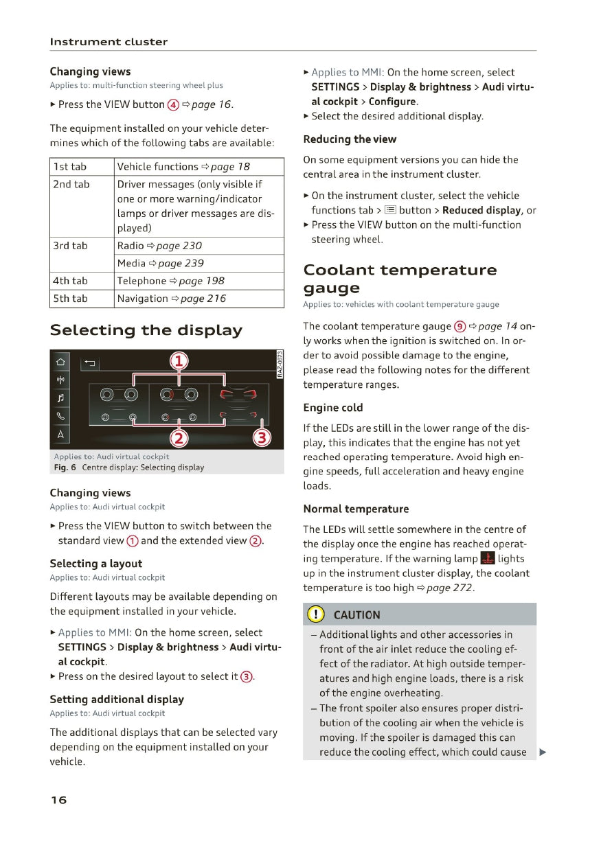 2020-2023 Audi A3 Limousine/A3 Sportback/A3 Sportback g-tron/S3 Limousine/S3 Sportback Owner's Manual | English