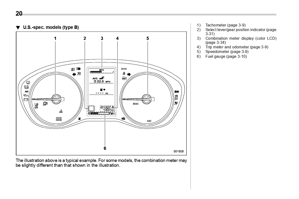 2020 Subaru Impreza Owner's Manual | English